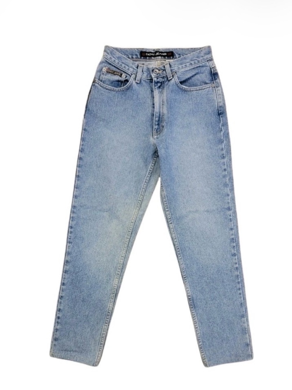 Vintage DKNY Donna Karen 25”x27” DKNY Light Wash Straight Leg Jeans
